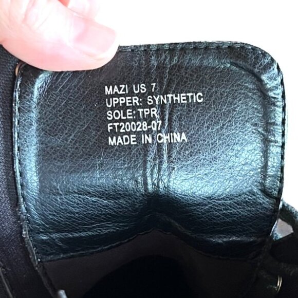 Women's Rock & Candy by ZiGi Black Lace-Up Combat Boots, Size US 7 - Picture 9 of 12